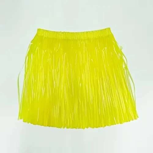Neon Sarı Hawaii Parti Eteği 40 cm