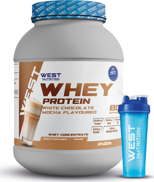 Whey Protein Tozu 2400 Gr 80 Servis White Chocolate Mocha Aromalı