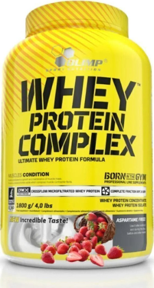 Olimp Whey Protein Çilek Aromalı Protein Tozu 1800 Gr