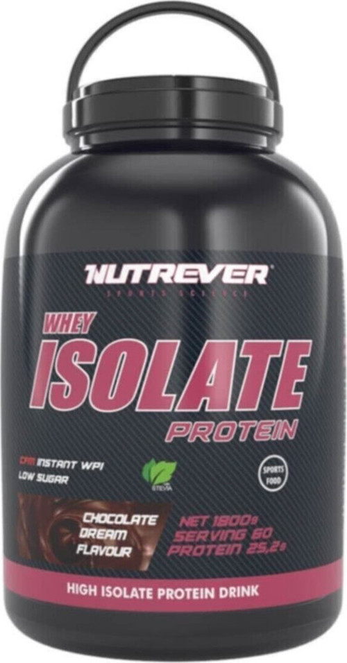 Nutrever Whey Isolate Çikolata Aromalı 1800 Gr