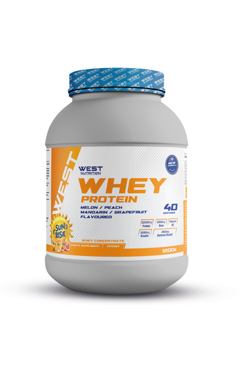 Whey Protein Tozu 1200 Gr 40 Servis Sunrise Kavun Mandalin Greyfurt