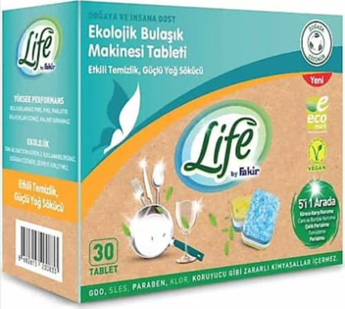 5 Adet Life By Ekolojik Bulaşık Makinesi Tableti 30Lu