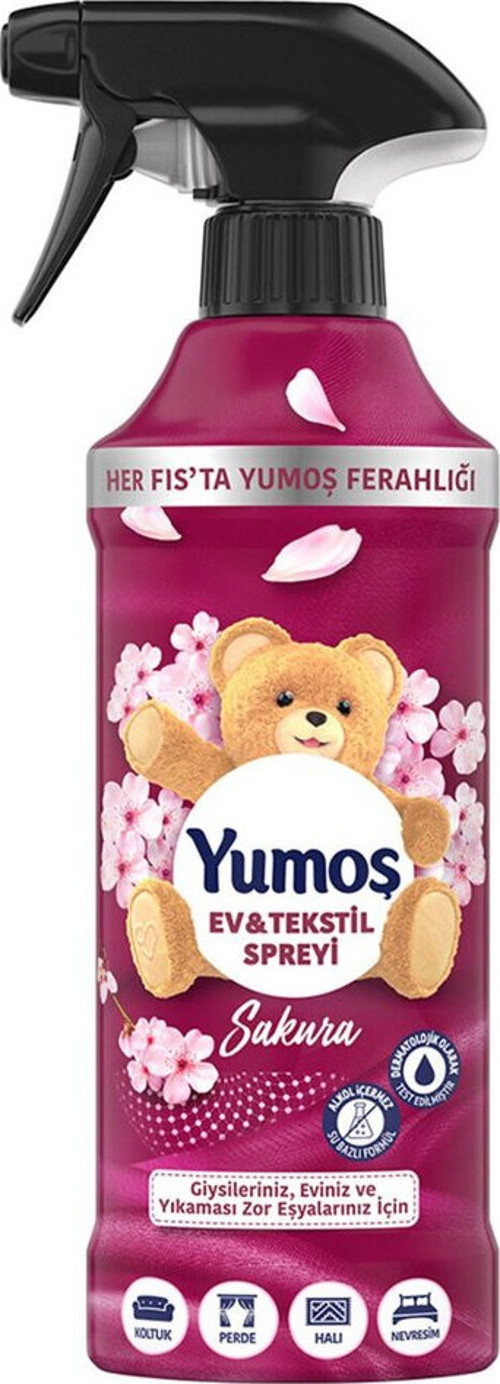 Sprey Yıkanması Zor Eşyalar İçin Giysi Spreyi Sakura 450 Ml 3 Adet