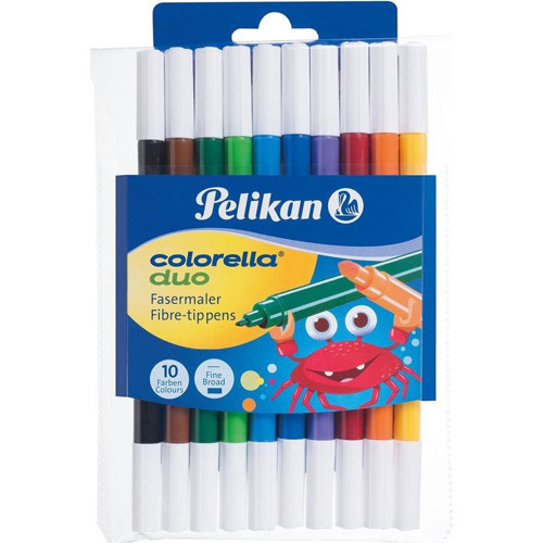 Colorella Duo Çift Renkli Keçeli Kalem 10 Lu