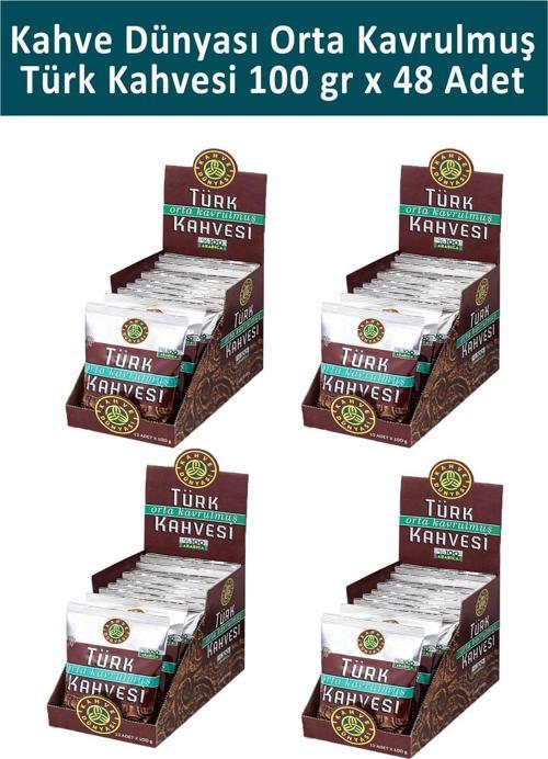 Orta Kavrulmuş Türk Kahvesi 100 gr x 48 Adet
