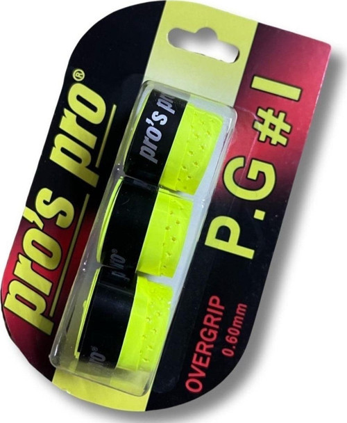 Lime Limon Sarı P.g.1 Üçlü Set 0.6 Mm Overgrip Tenis Grip