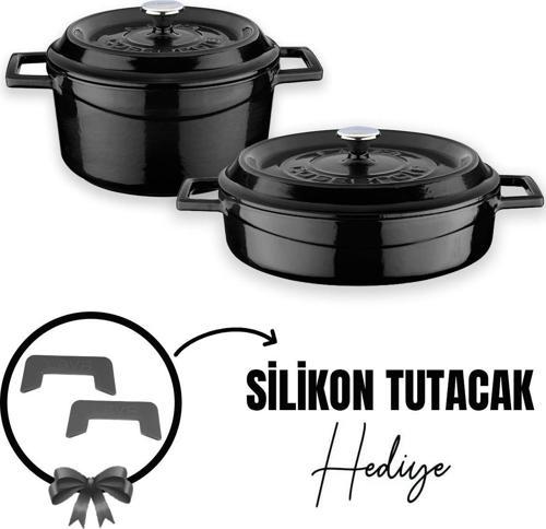 Döküm 2x Trendy Serisi 5 Parça Tencere Seti