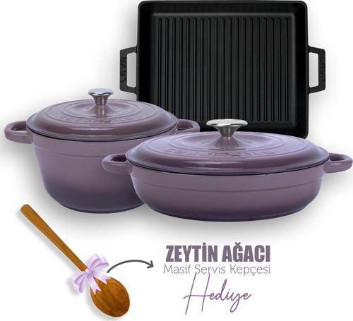 Döküm 6X New Heritage Serisi Döküm Demir Tencere Tava Çeyiz Seti