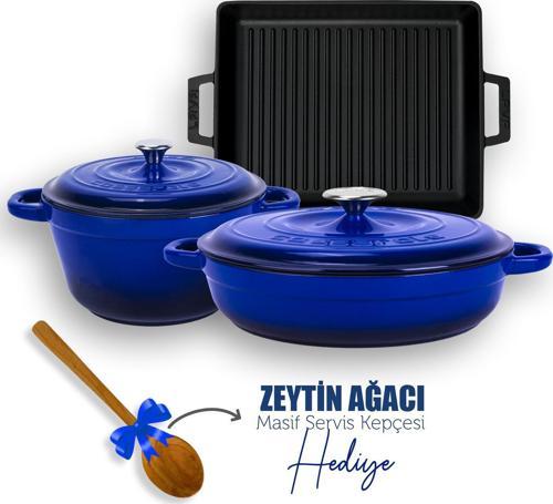 Döküm 6X New Heritage Serisi Döküm Demir Tencere Tava Çeyiz Seti