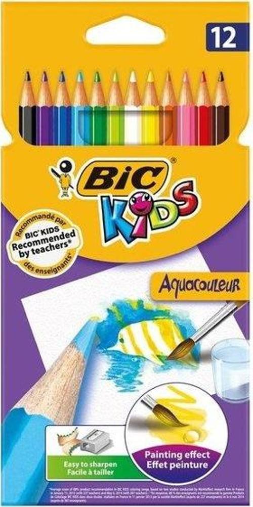 Parlak Renk 12'li Kuru Sulu Boya