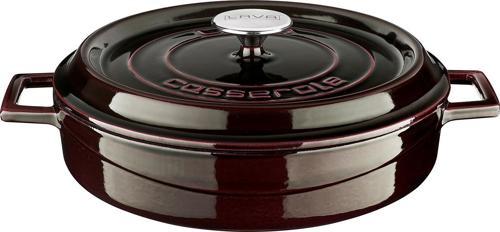 Döküm Çok Amaçlı Yayvan Tencere Döküm Demir Yekpare Kulplu Premium Serisi Çap(Ø)28cm.