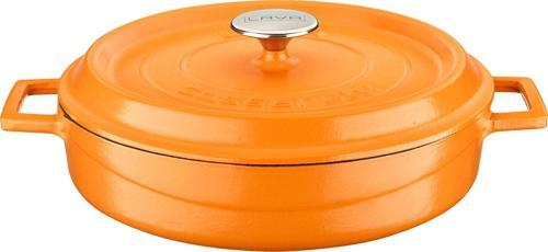 Döküm Çok Amaçlı Yayvan Tencere Döküm Demir Yekpare Kulplu Spring Serisi Çap(Ø)28cm.