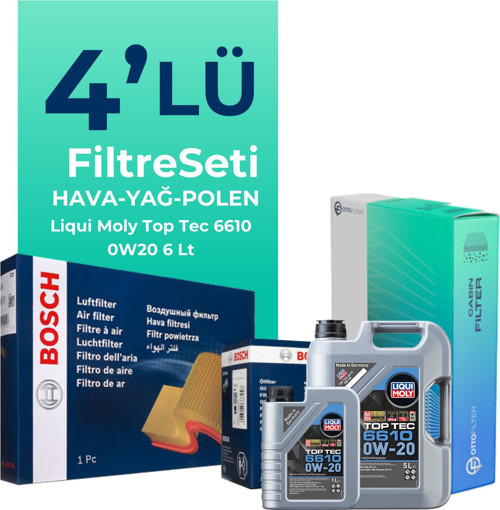 Mercedes GLC220 Dizel Filtre Bakım Seti Liqui Moly Motor Yağlı (2023-2025) 4 Lü