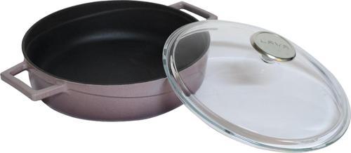 Döküm Çok Amaçlı Yayvan Tencere. Glaze Serisi Çap(Ø)28cm.