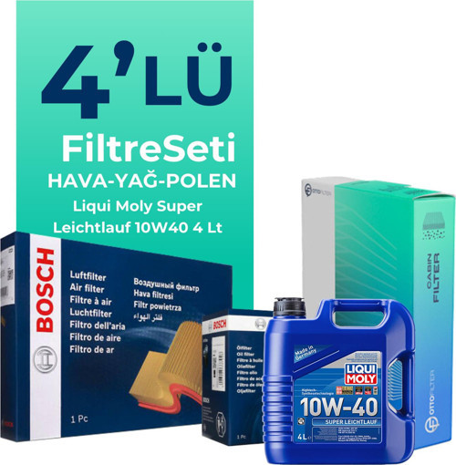 Fiat Stilo 1.6 Filtre Bakım Seti Liqui Moly Motor Yağlı (2001-2008) 4 Lü