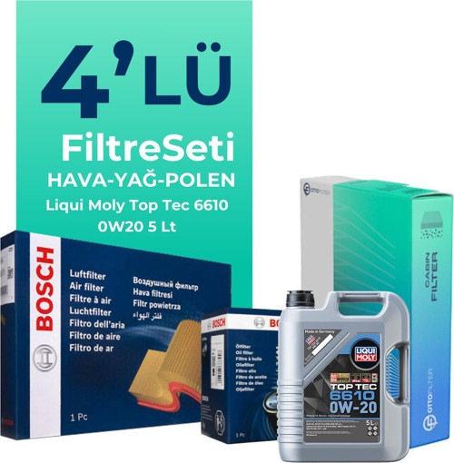 Mercedes GLB200 Benzin Filtre Bakım Seti Liqui Moly Motor Yağlı (2020-2025) 4 Lü