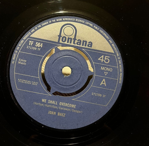 Joan Baez - We Shall Overcome / Don't Think Twice, It's All Right (7", Mono, Single)