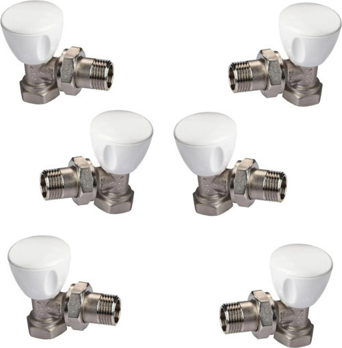 Köşe Radyatör Valfi 6 Adet 1/2 Rv3 602120641 Eca