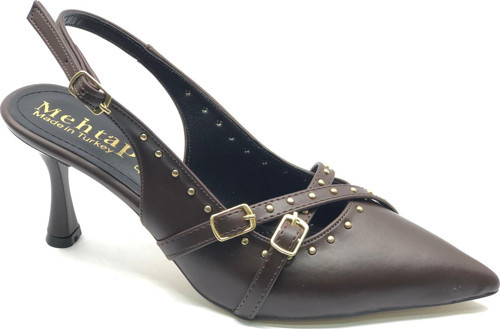 Mehtap Toka Detaylı Arkası Açık Stiletto Kadın Topuklu Ayakkabı