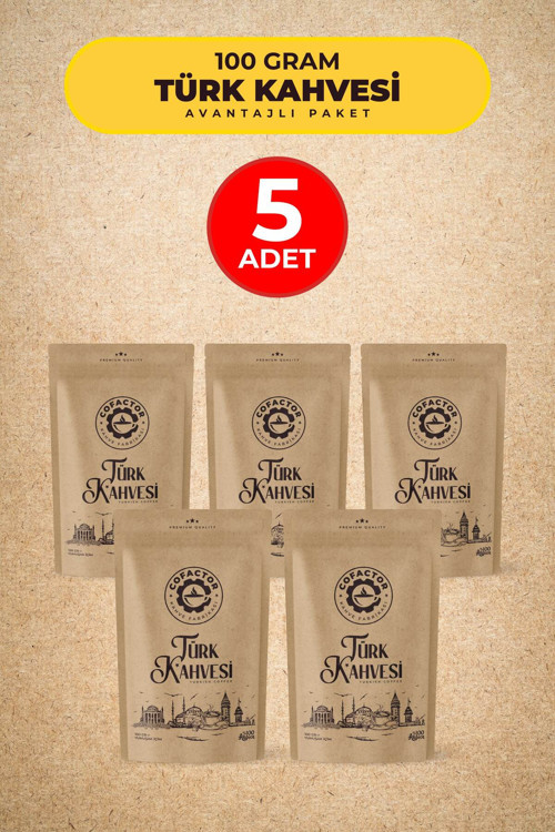 Türk Kahvesi 100 Gr 5'Li Avantaj Paketi