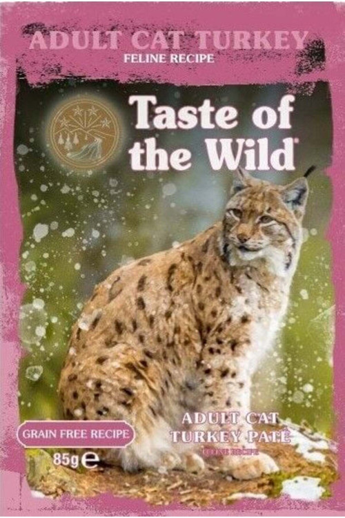 Adult Cat Turkey Pouch Hindili Yaş Mama Pate 85 Gr