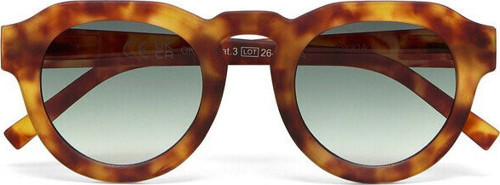 Zeno Round Unisex Güneş GözlüğüSahara Havana / Lens: Yeşil
