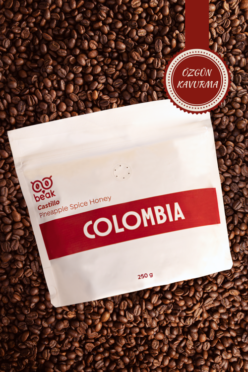 Colombia Pineapple Spice Çekirdek Kahve 250 GR , %100 Arabica