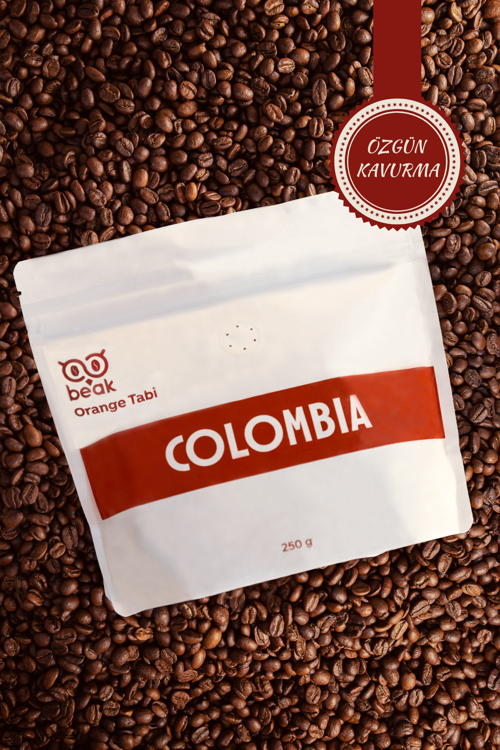 Colombia Orange Tabi Çekirdek Kahve 250 GR , %100 Arabica