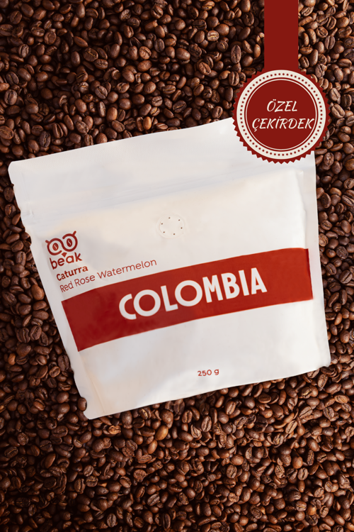 Colombia Red Rose Watermelon Çekirdek Kahve 250 GR , %100 Arabica