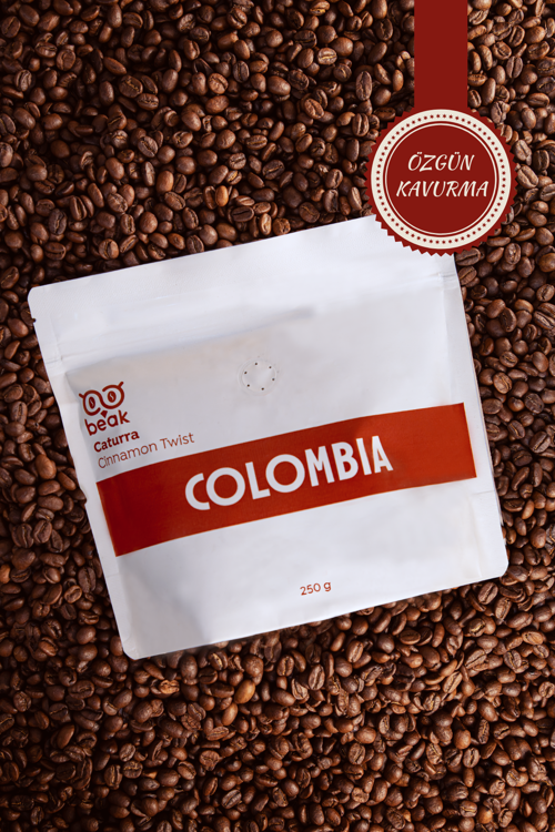 Colombia Cinnamon Twist Çekirdek Kahve 250 GR , %100 Arabica