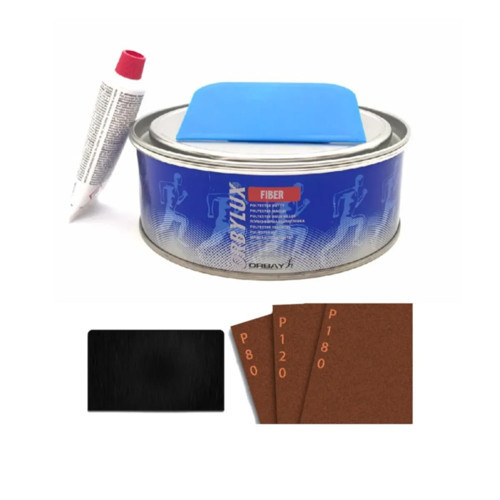 Fiber Elyaf Macun 1000 gr Set + 3 Adet Zımpara ve 1 Adet Macun Çeliği