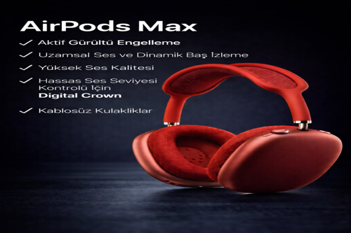 P9 AIRPODS MAX Bluetooth Kulak Üstü Kablosuz Kulaklık Aktif Gürültü Engelleme 20 Saat Pil Ömrü