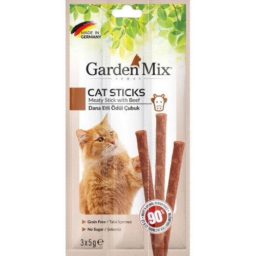 Gardenmix Dana Etli Kedi Ödül Çubuğu 3x5Gr