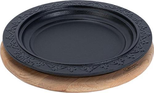 Döküm Oval Döner Kebap Tabağı Kayın Servis Ahşabı. Çap(Ø)28cm.