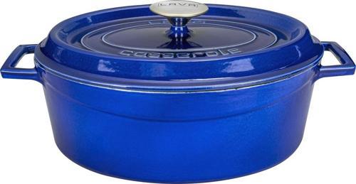 Döküm Oval Tencere Döküm Demir Yekpare Kulplu Premium Serisi Ölçü 23x29cm.