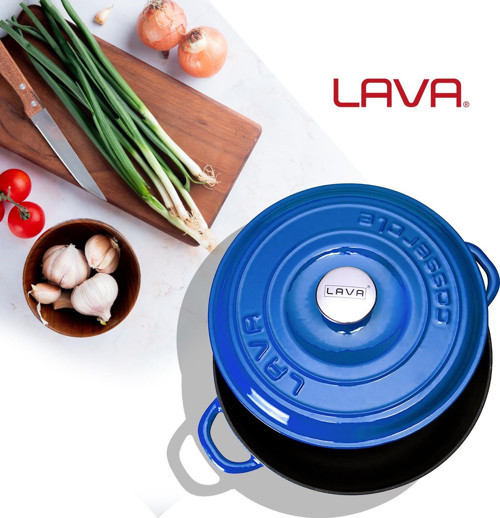 Lava Döküm Yuvarlak Çok Amaçlı Yayvan Tencere New Heritage Serisi Çap(Ø)28cm. 7