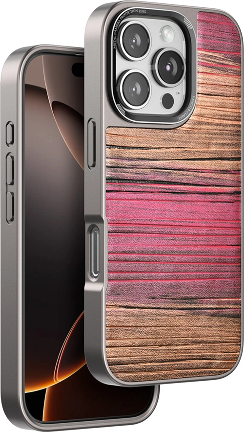 iPhone 16 Pro Max Wave Kapak - Pembe