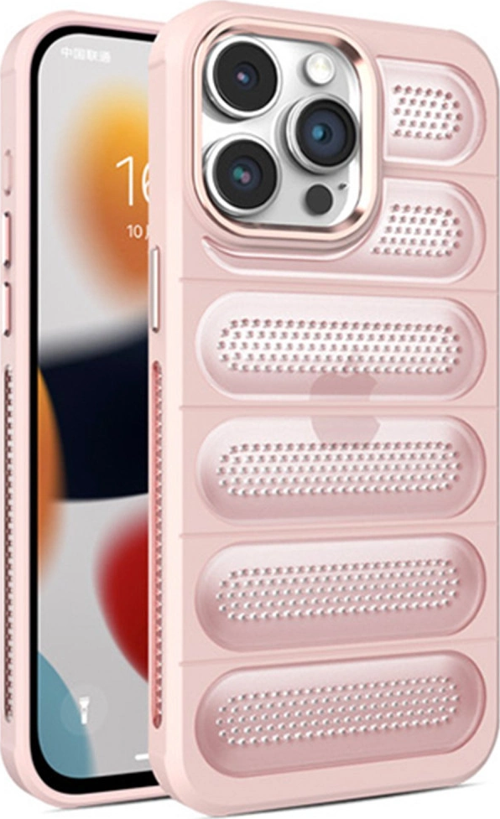 iPhone 14 Pro Max Kılıf Airmax Silikon Kapak - Pembe