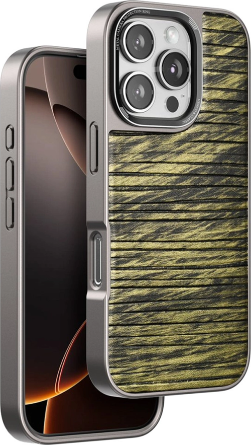 iPhone 16 Pro Max Wave Kapak - Koyu Kahve