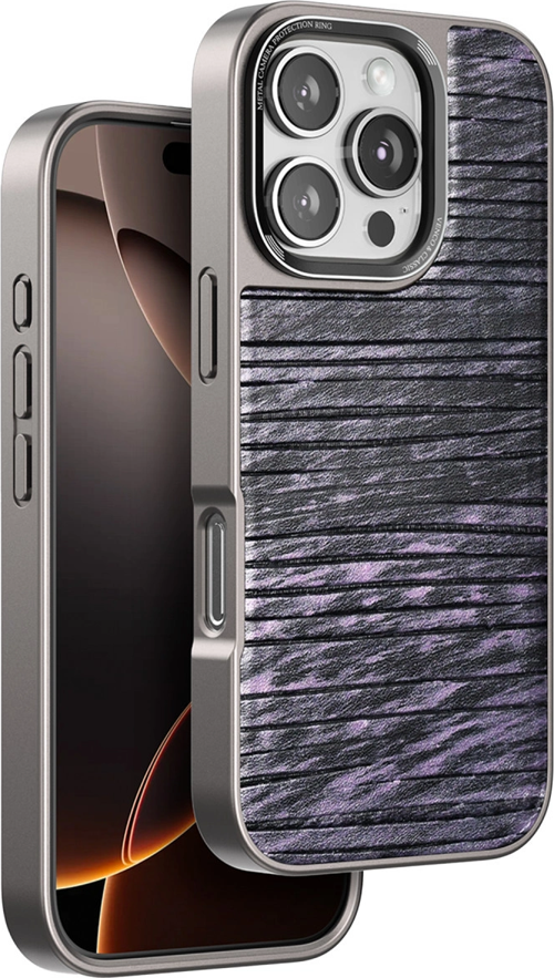 iPhone 16 Pro Max Wave Kapak - Derin Mor