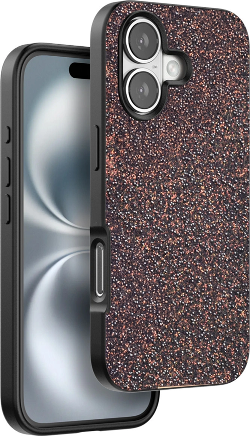 iPhone 16 Plus Bright Simli Kapak - Derin Mor