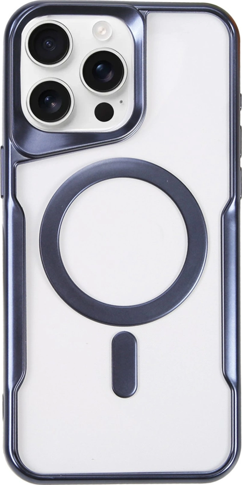 iPhone 16 Pro Max Kılıf Boyi Magsafe Silikon Kapak - Lacivert