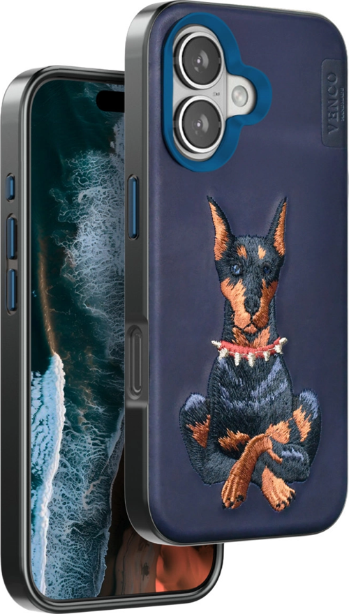 iPhone 16 Perma Desenli Kapak - Lacivert