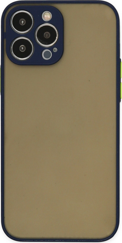 iPhone 13 Pro Kılıf Montreal Silikon Kapak - Lacivert