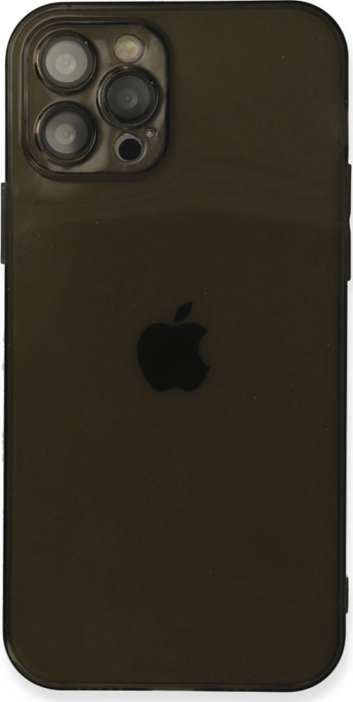 iPhone 12 Pro Max Kılıf Fly Lens Silikon - Siyah
