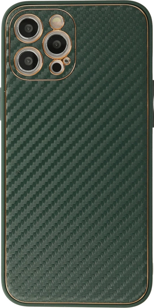iPhone 12 Pro Kılıf Coco Karbon Silikon - Yeşil