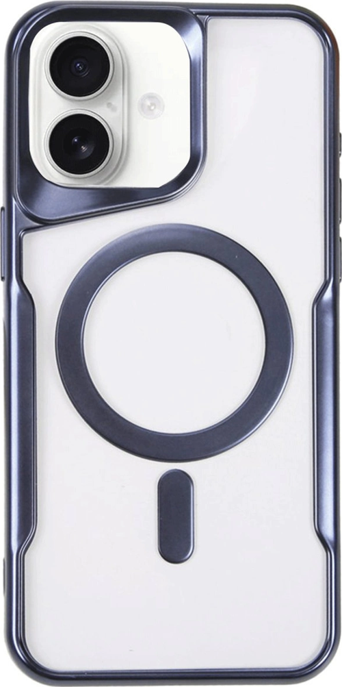 iPhone 16 Kılıf Boyi Magsafe Silikon Kapak - Lacivert