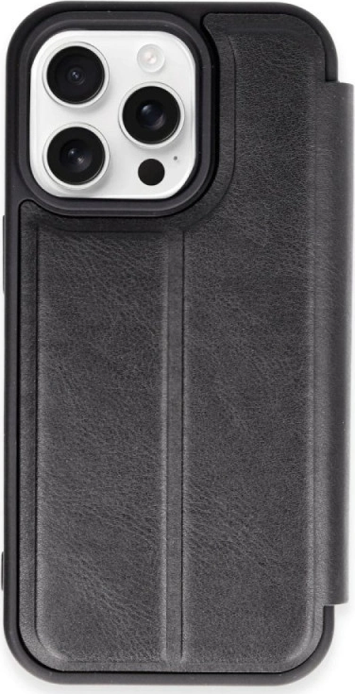 iPhone 15 Pro Max Kılıf Flip Cover - Siyah