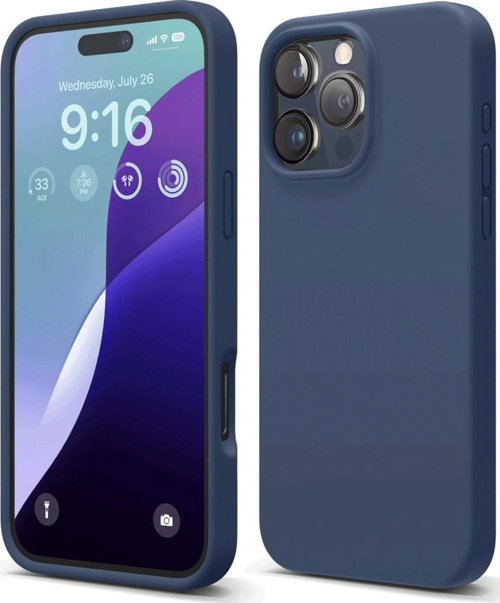 iPhone 16 Pro Kılıf First Silikon - Lacivert