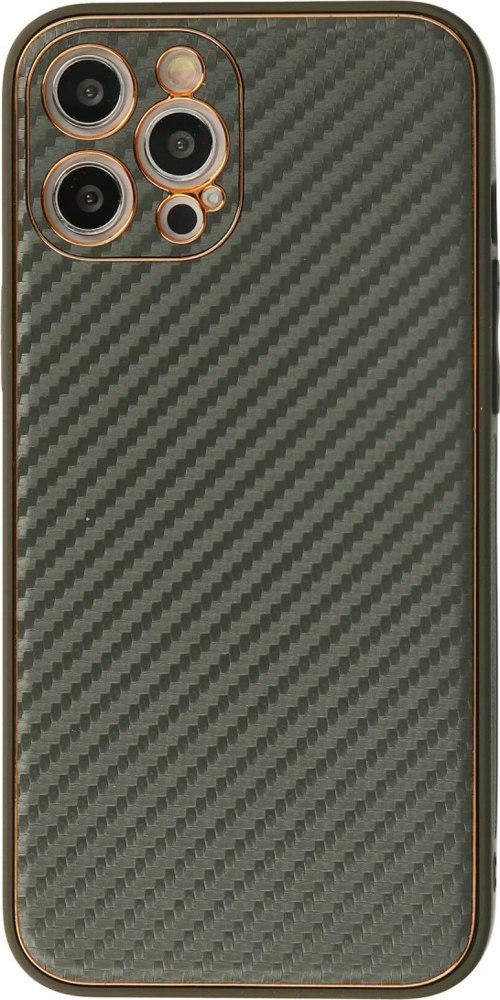 iPhone 12 Pro Kılıf Coco Karbon Silikon - Füme